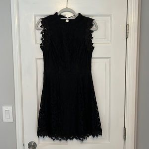 Francesca’s black lace open back dress. Size M. Worn once.